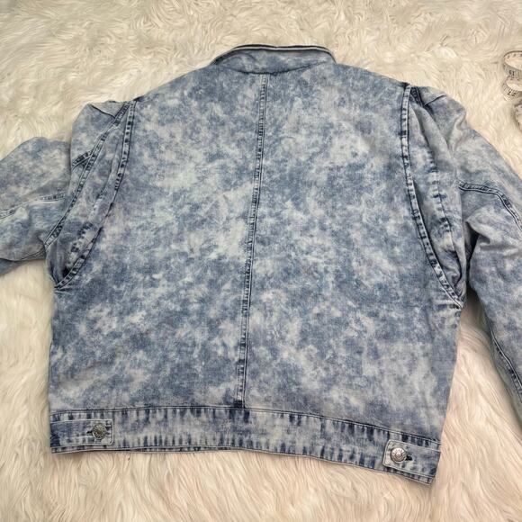 Isabel Marant Iolinea Jean Jacket Size 42 (US 10) Acid Wash 90s Aesthetic - Picture 11 of 12